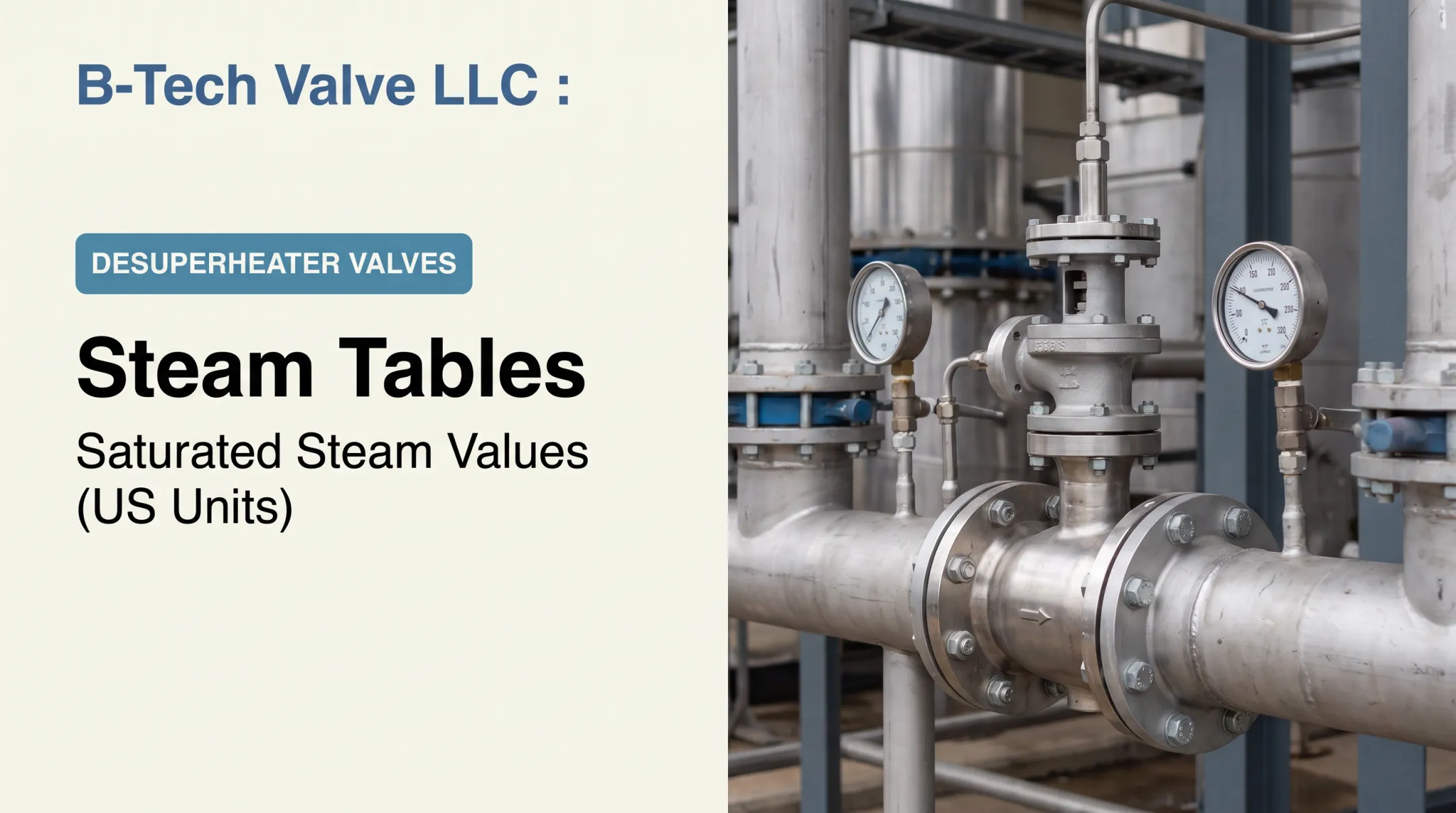 Steam Tables: Saturated Steam Values (US Units)