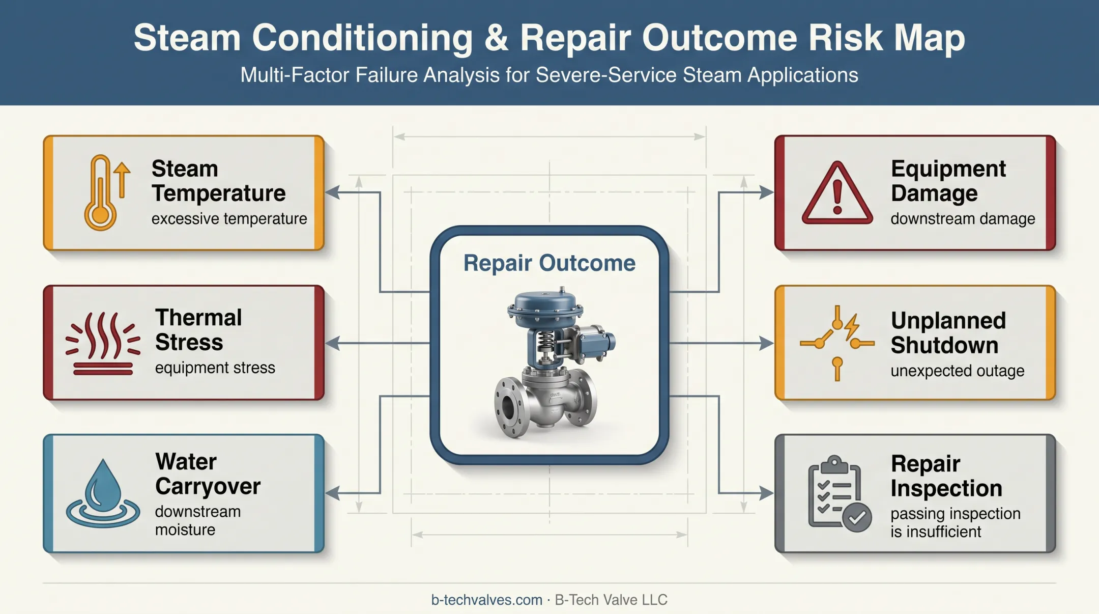 Steam control valve repair decision risks affecting plant operations