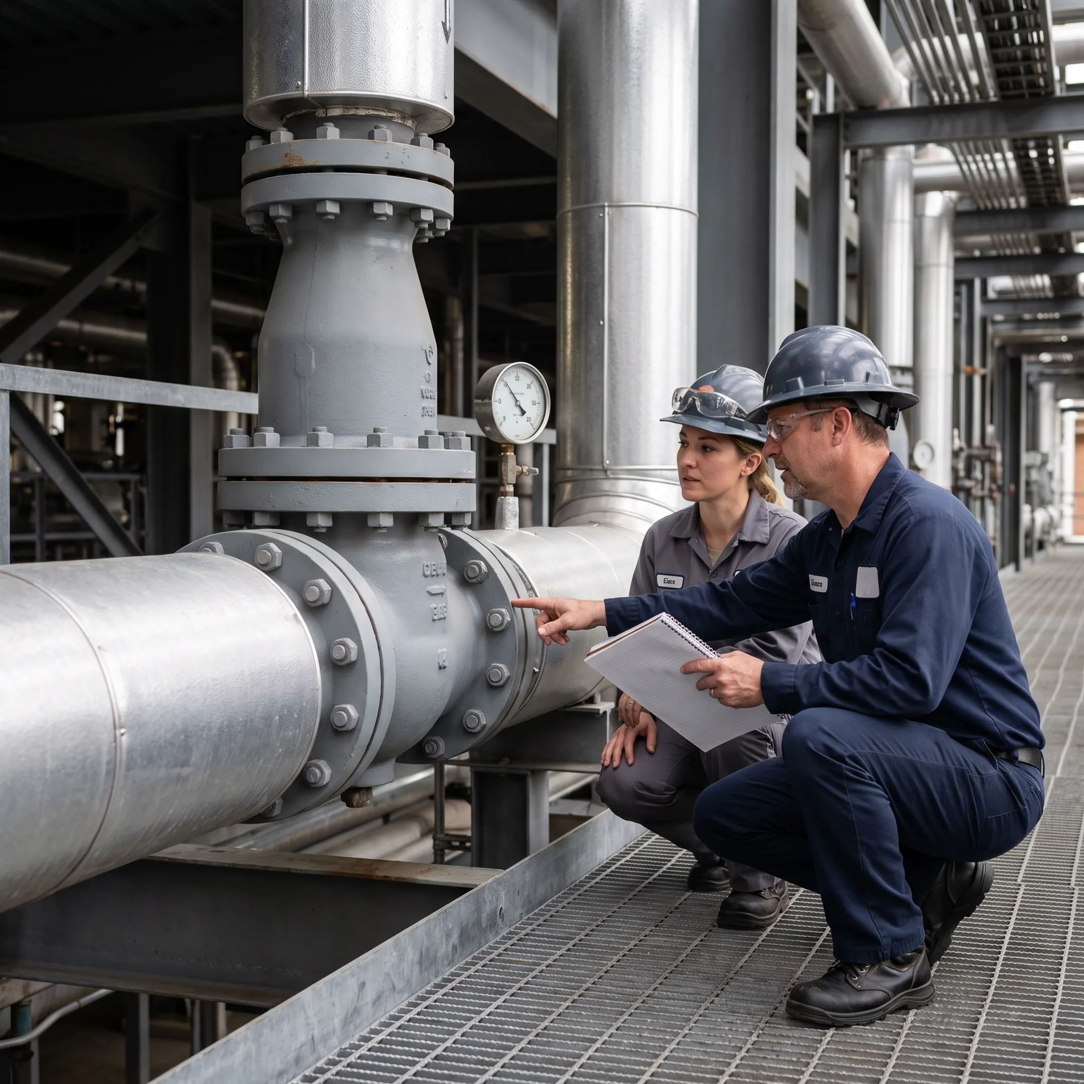 Steam temperature control valve in a process plant