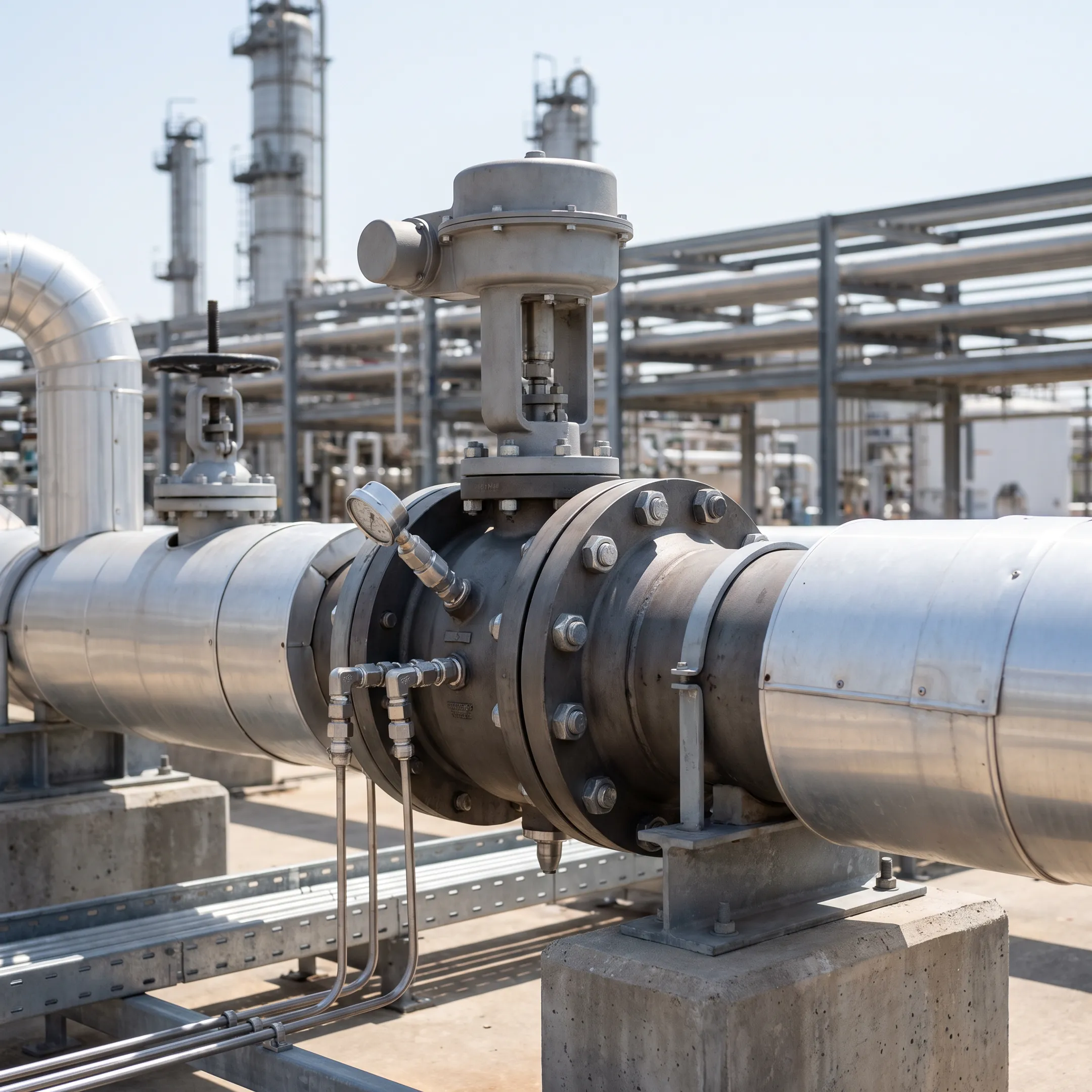 Petrochemical plant steam system with desuperheater