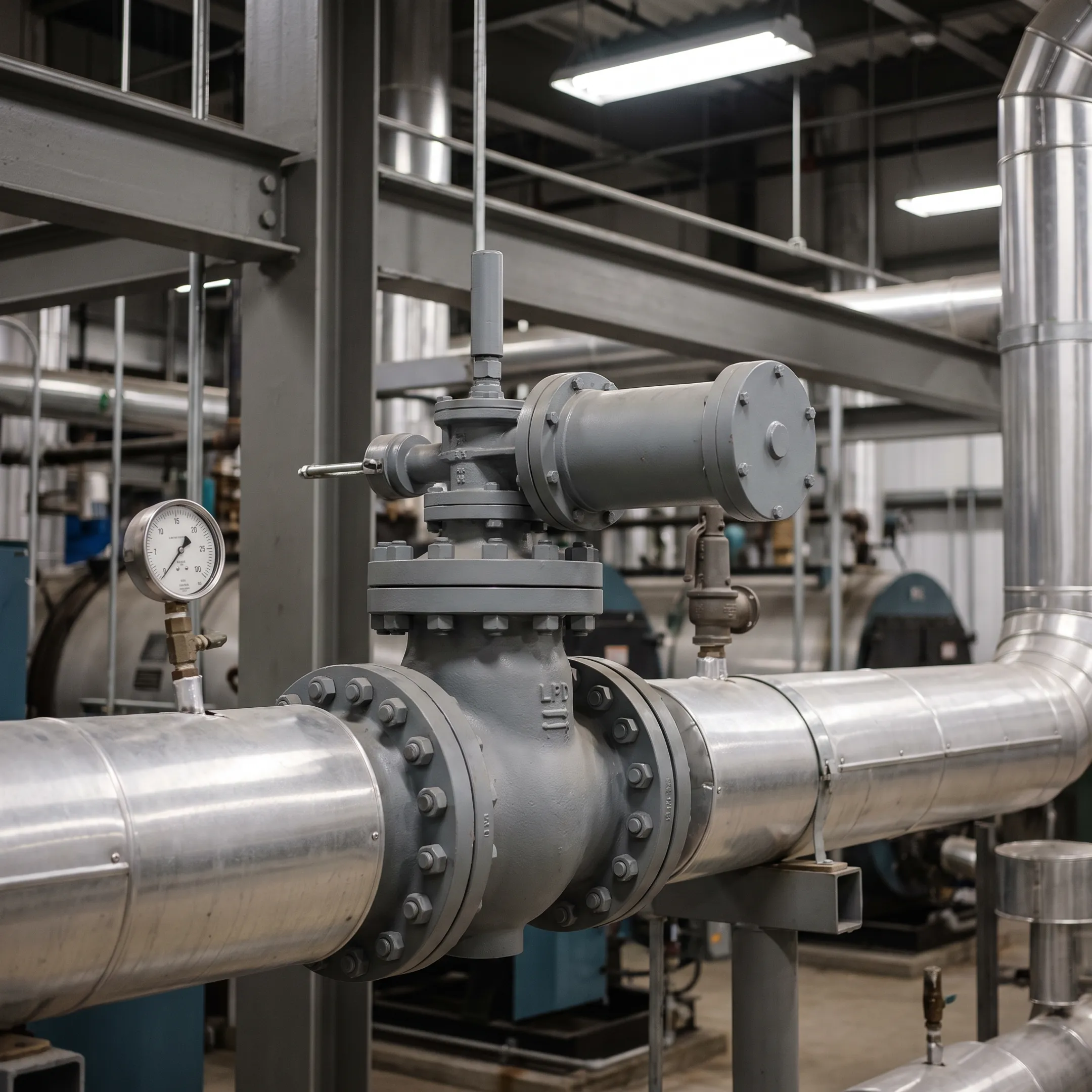Desuperheater in a district heating plant