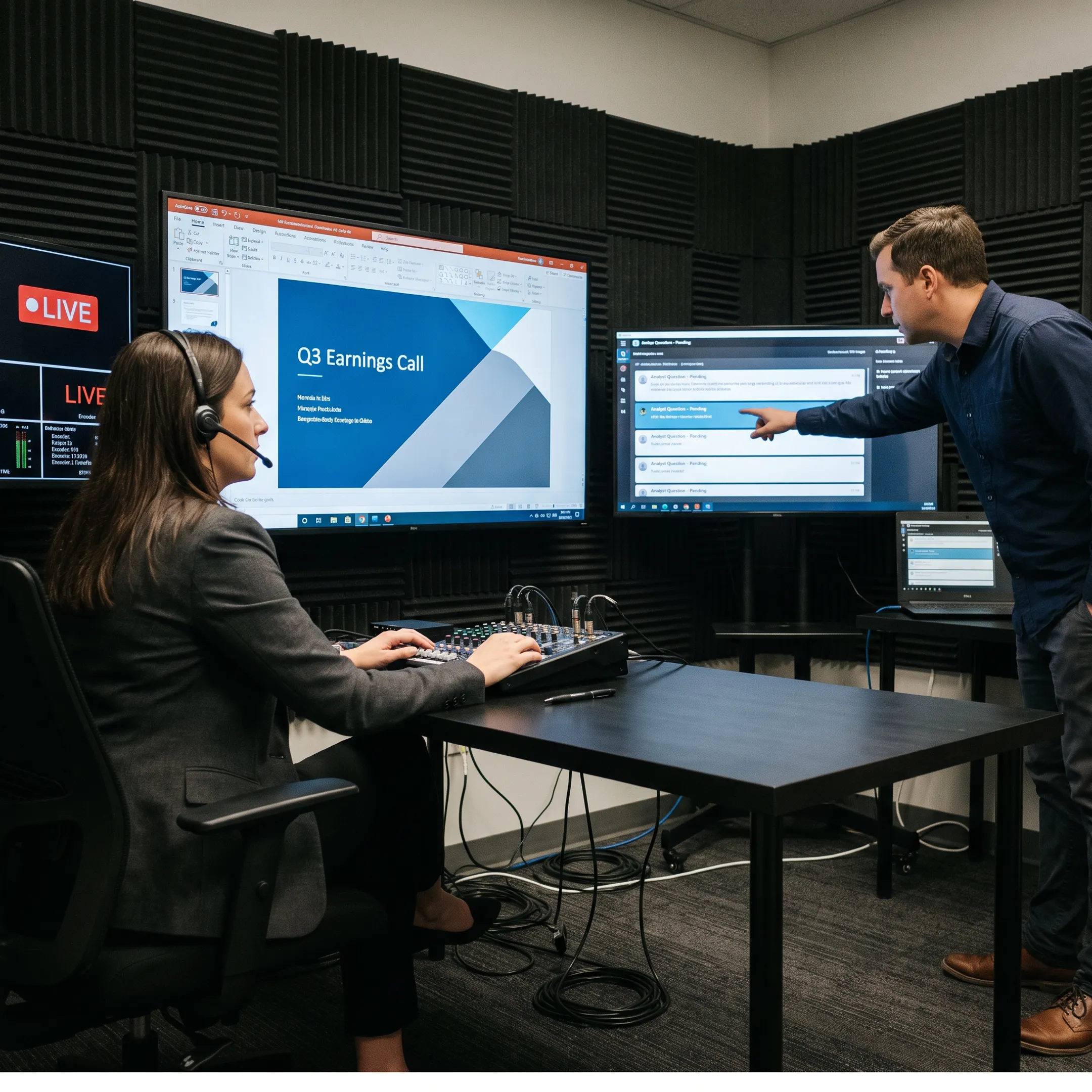 Investor relations agency webcast production