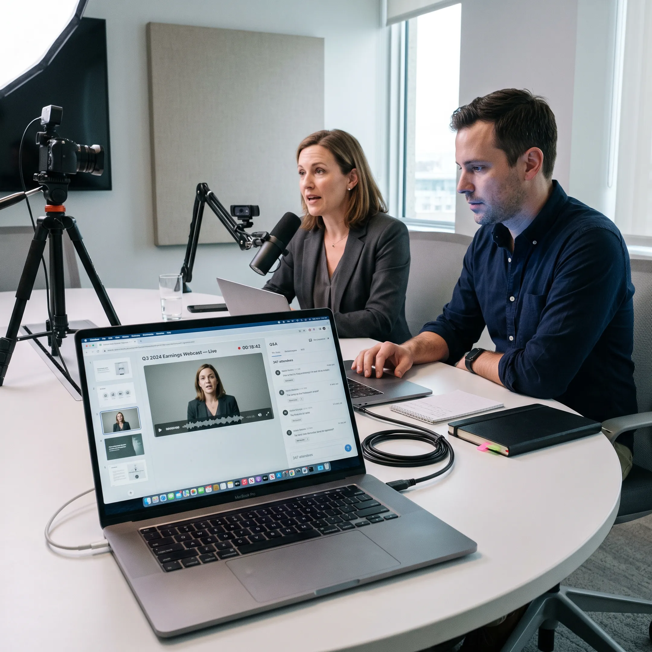 Public company investor webcast