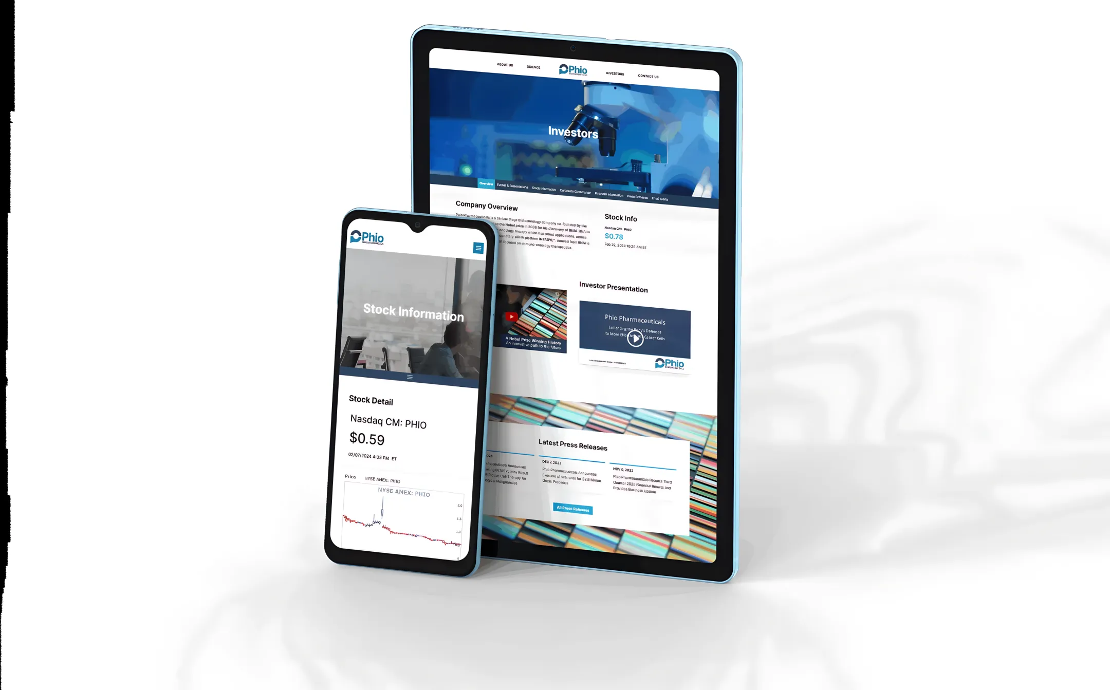 Investor relations team managing website content