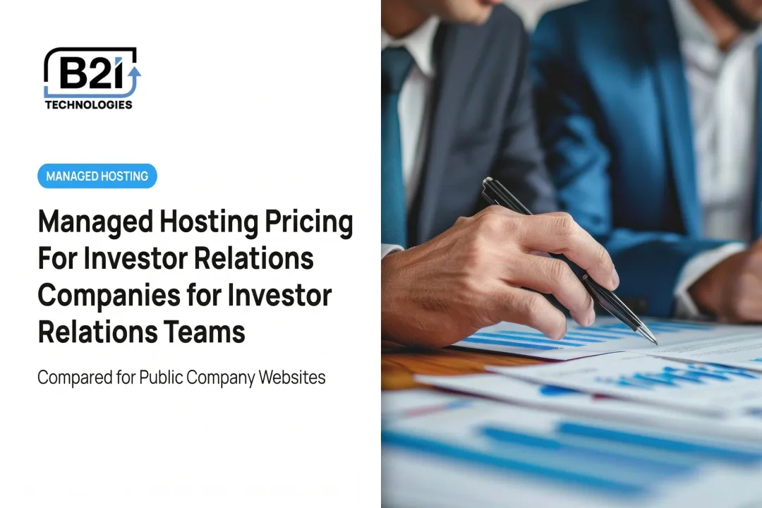 Managed Hosting Pricing For Investor Relations Companies for Investor Relations Teams