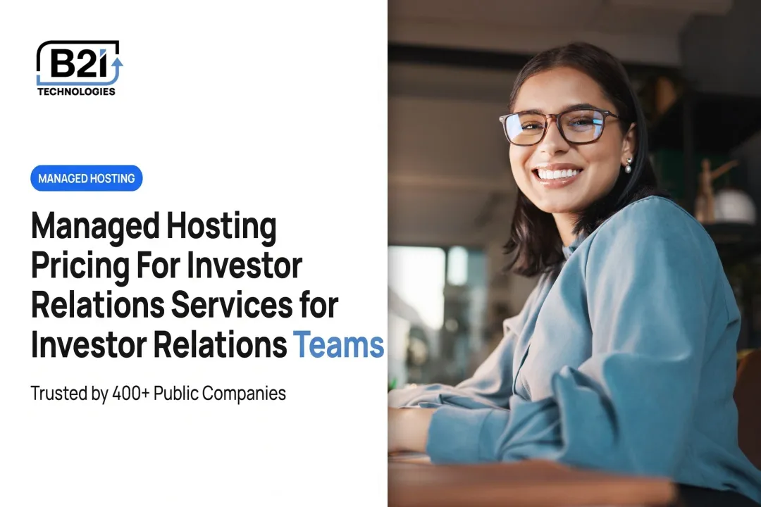Managed Hosting Pricing For Investor Relations Services for Investor Relations Teams