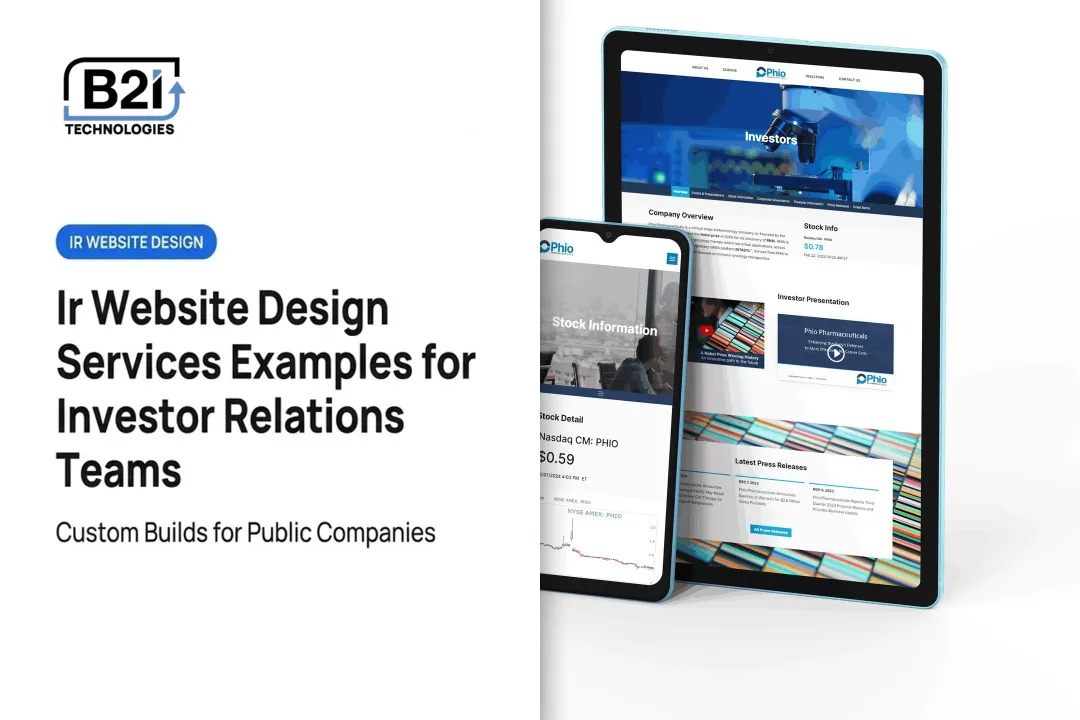 Ir Website Design Services Examples for Investor Relations Teams