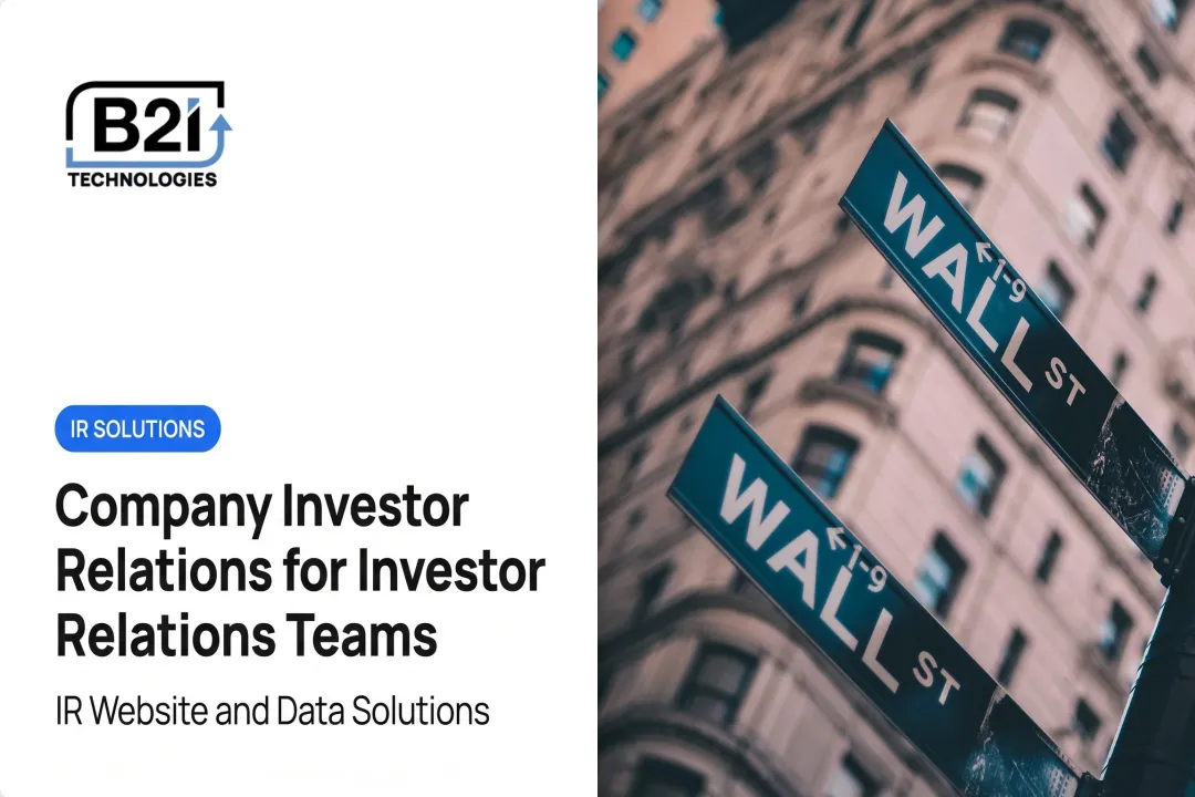 Company Investor Relations for Investor Relations Teams
