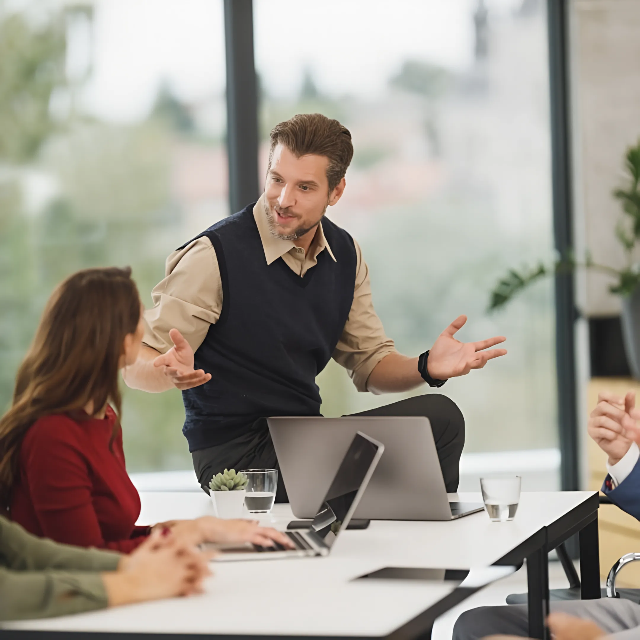 Professional investor event webcast with presentation and shareholder engagement tools