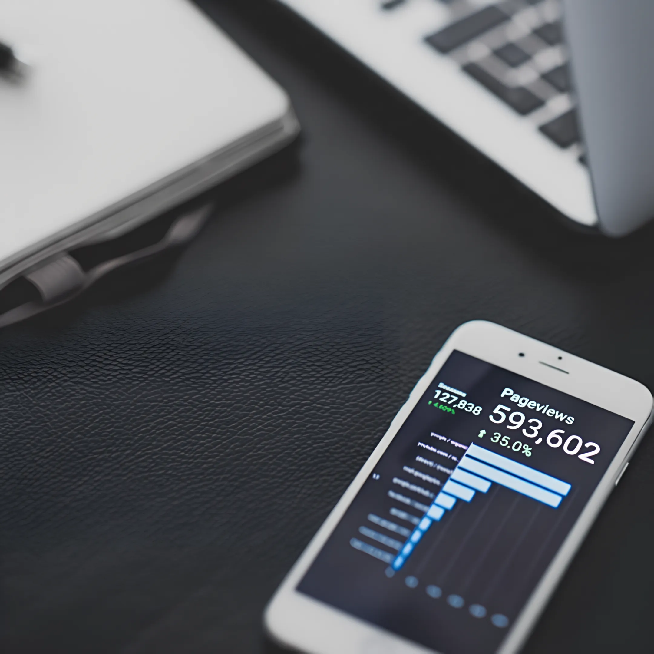 Strategist reviewing search and generative AI optimization for a corporate investor relations website