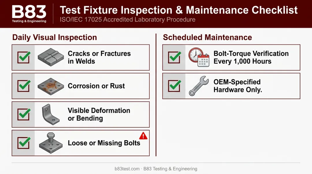 Daily inspection and bolt-torque checklist for certified ROPS FOPS structures