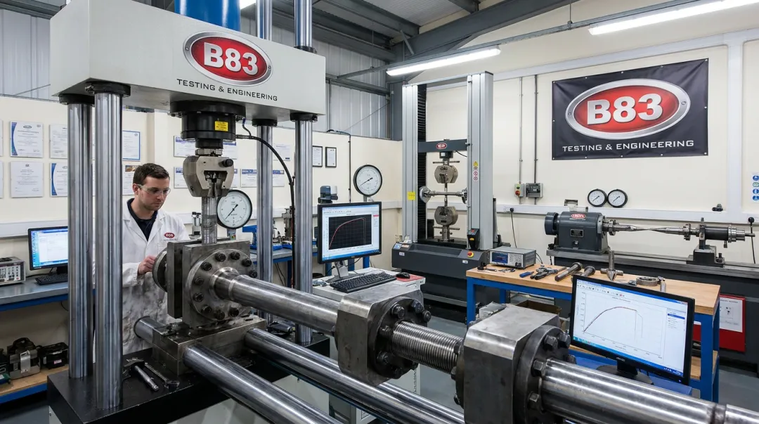 B83 Testing Engineering lab mechanical fatigue and tensile testing equipment