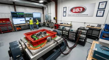 Electrodynamic shaker equipment used for accredited vibration testing services