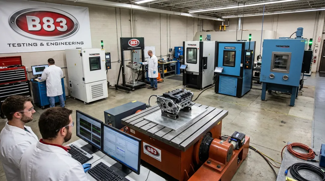 B83 Testing and Engineering accredited laboratory facility in Milwaukee