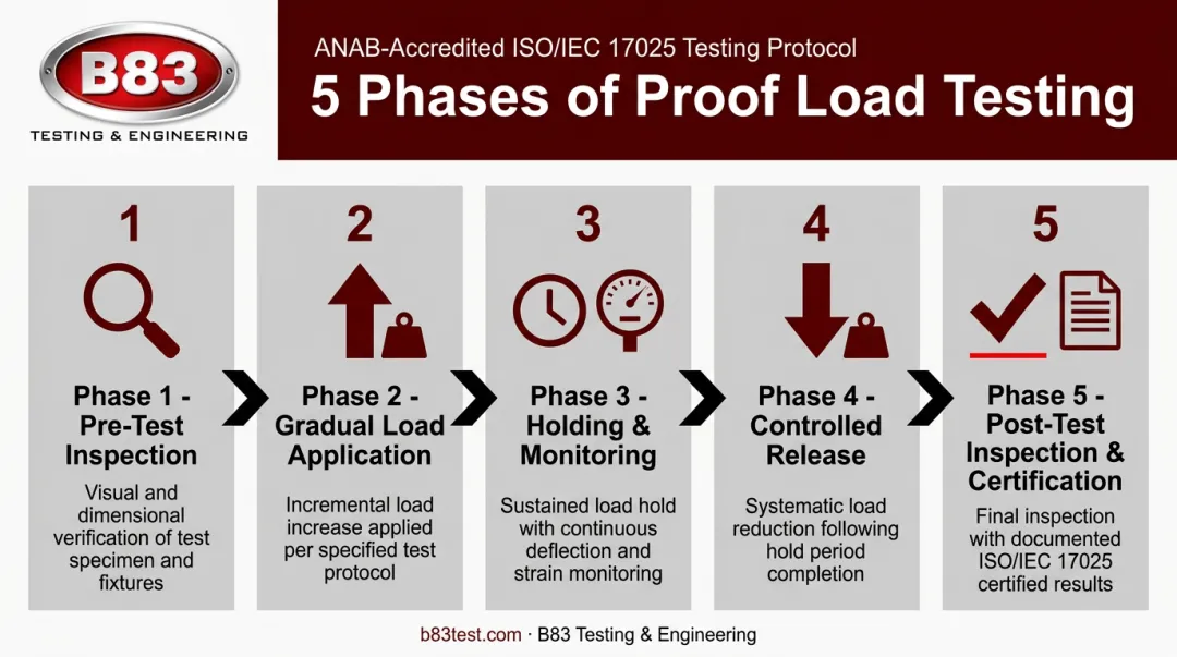 5-phase proof load testing process from inspection to certification