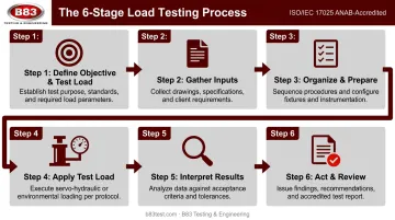6-step anchor proof load testing process from objective to review