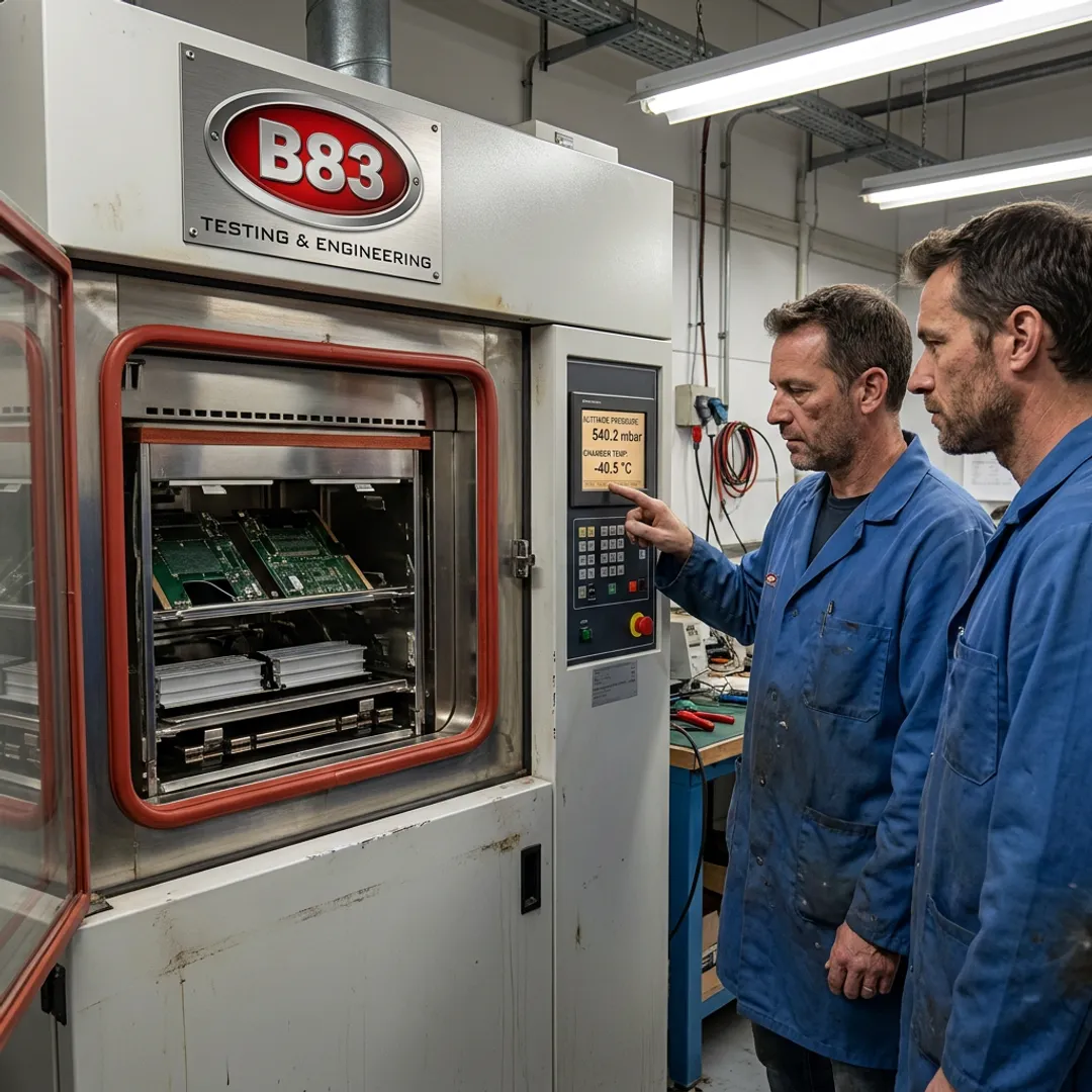 Environmental chamber used for altitude simulation testing