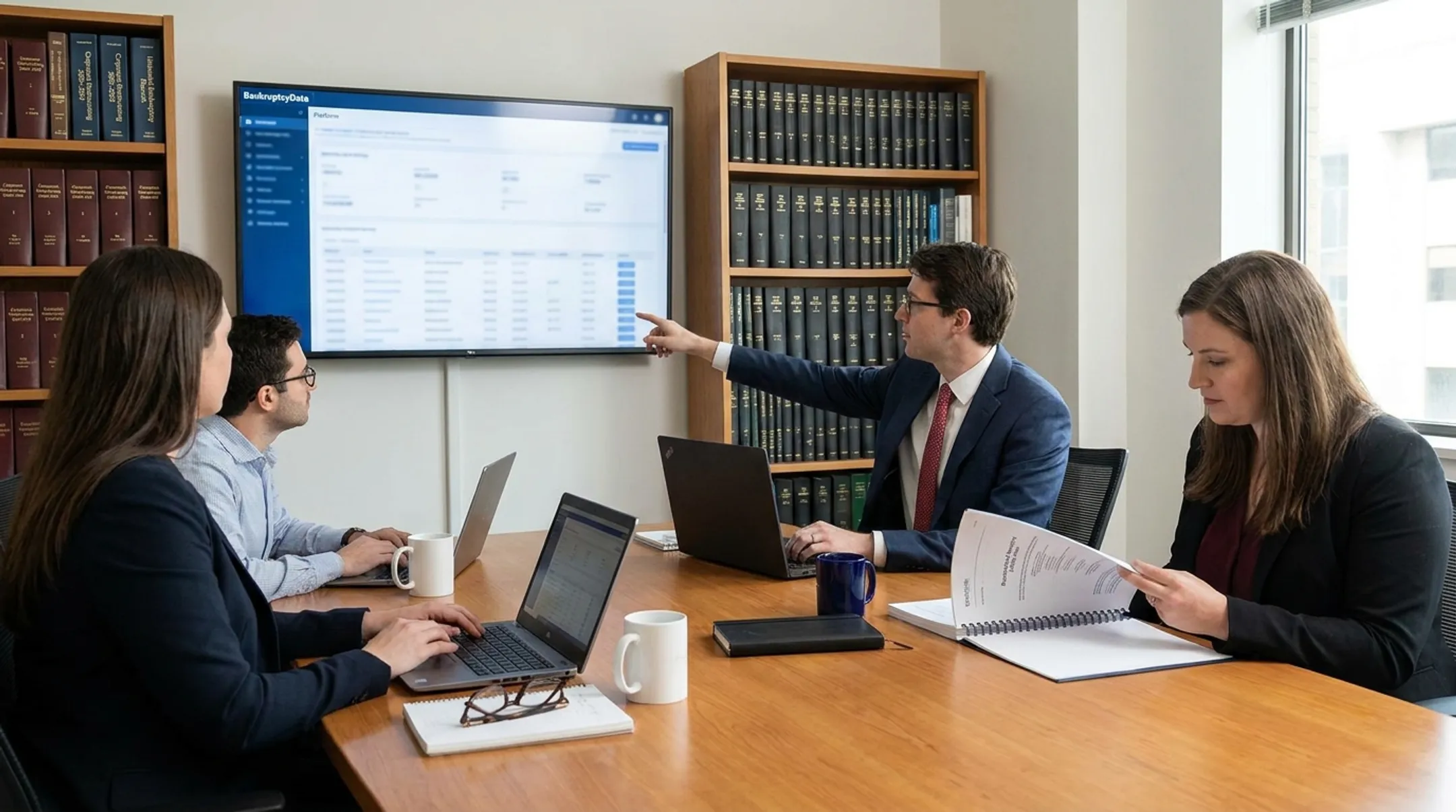 BankruptcyData research platform supporting corporate restructuring intelligence