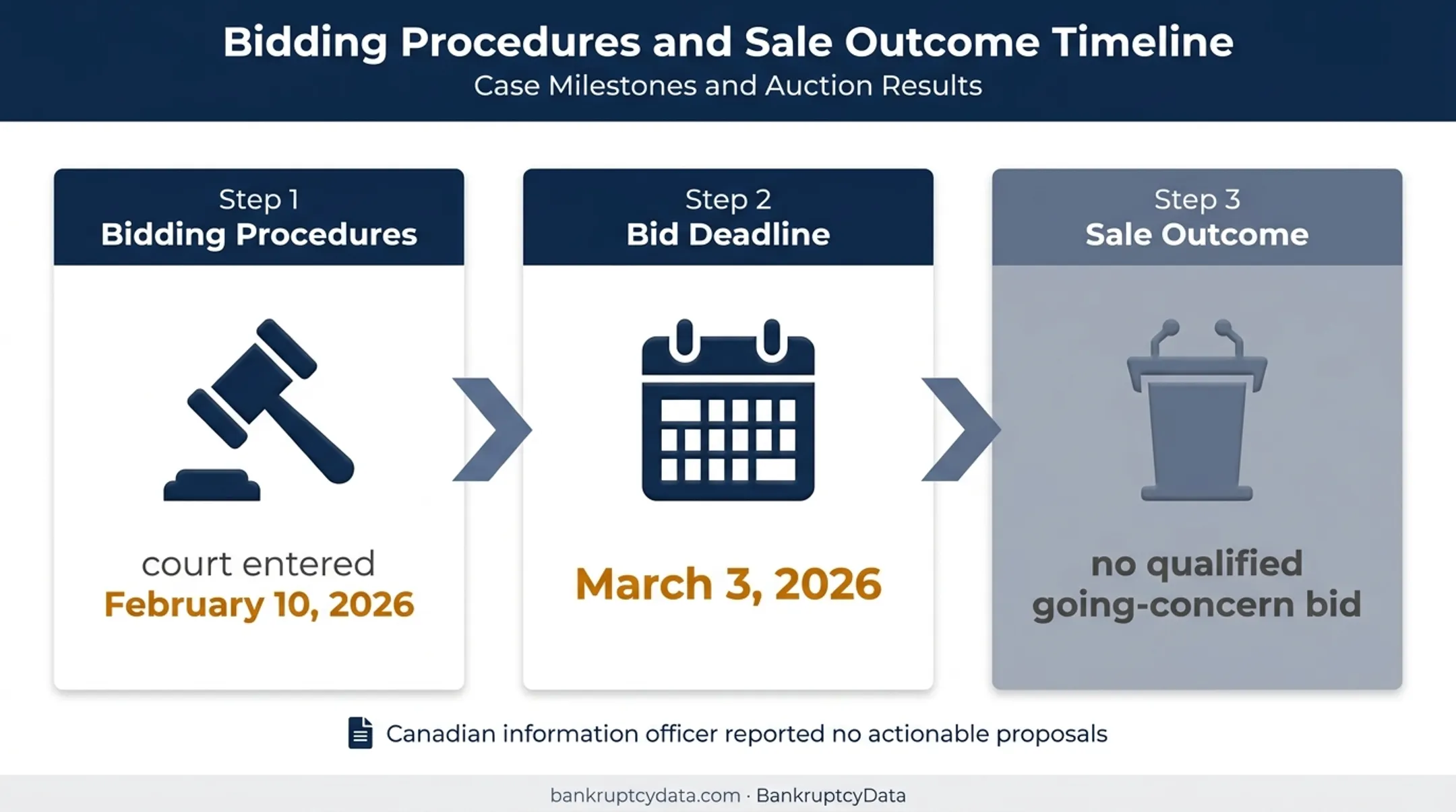 Eddie Bauer Chapter 11 sale process timeline and bidding outcome