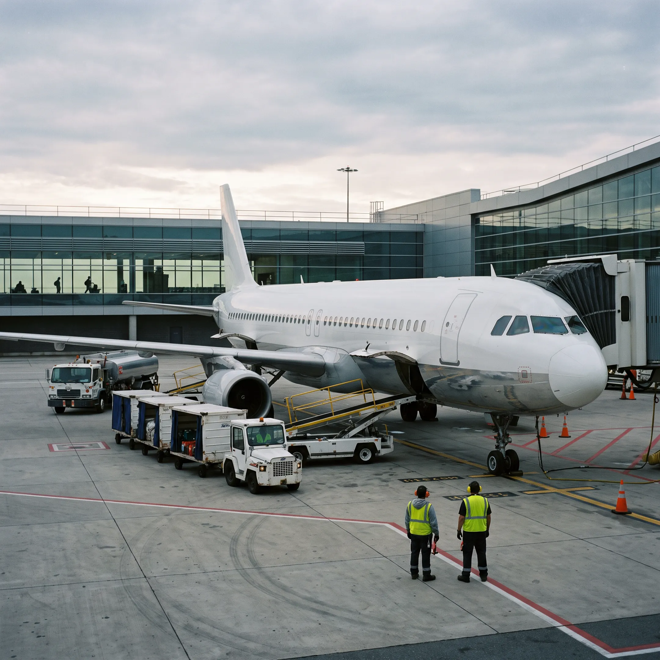 American Airlines aircraft at an airport terminal