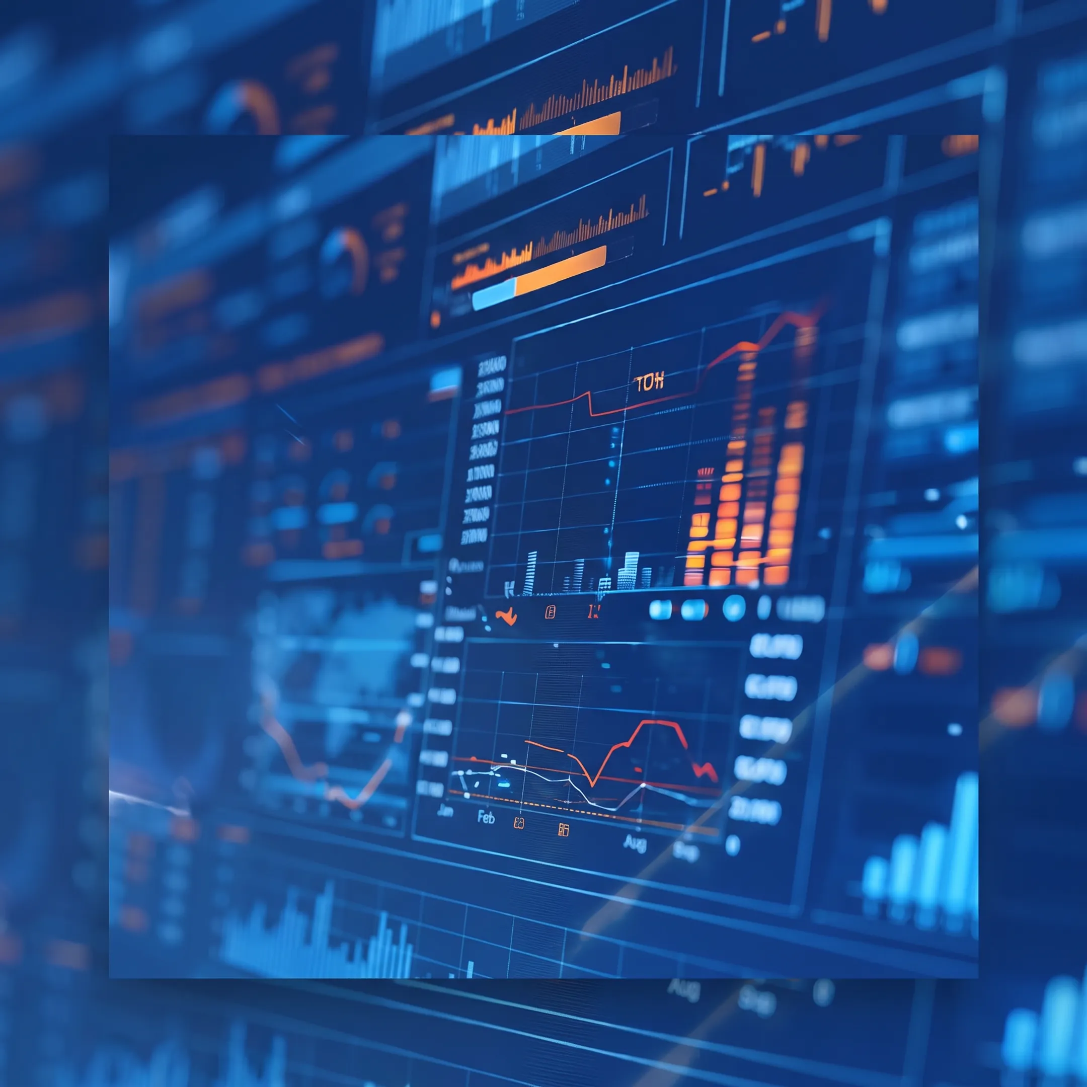 Analyst reviewing structured bankruptcy data within an enterprise research system
