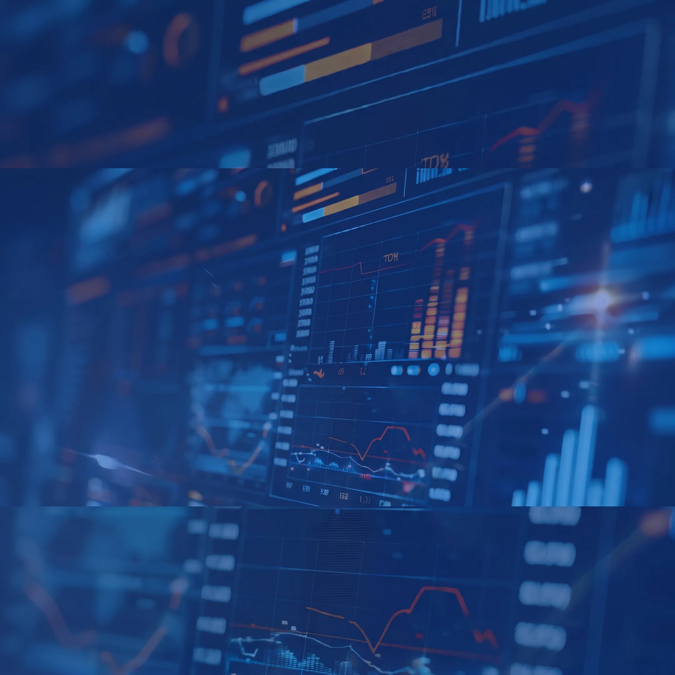 AI assistant interface connected to structured bankruptcy and financial datasets