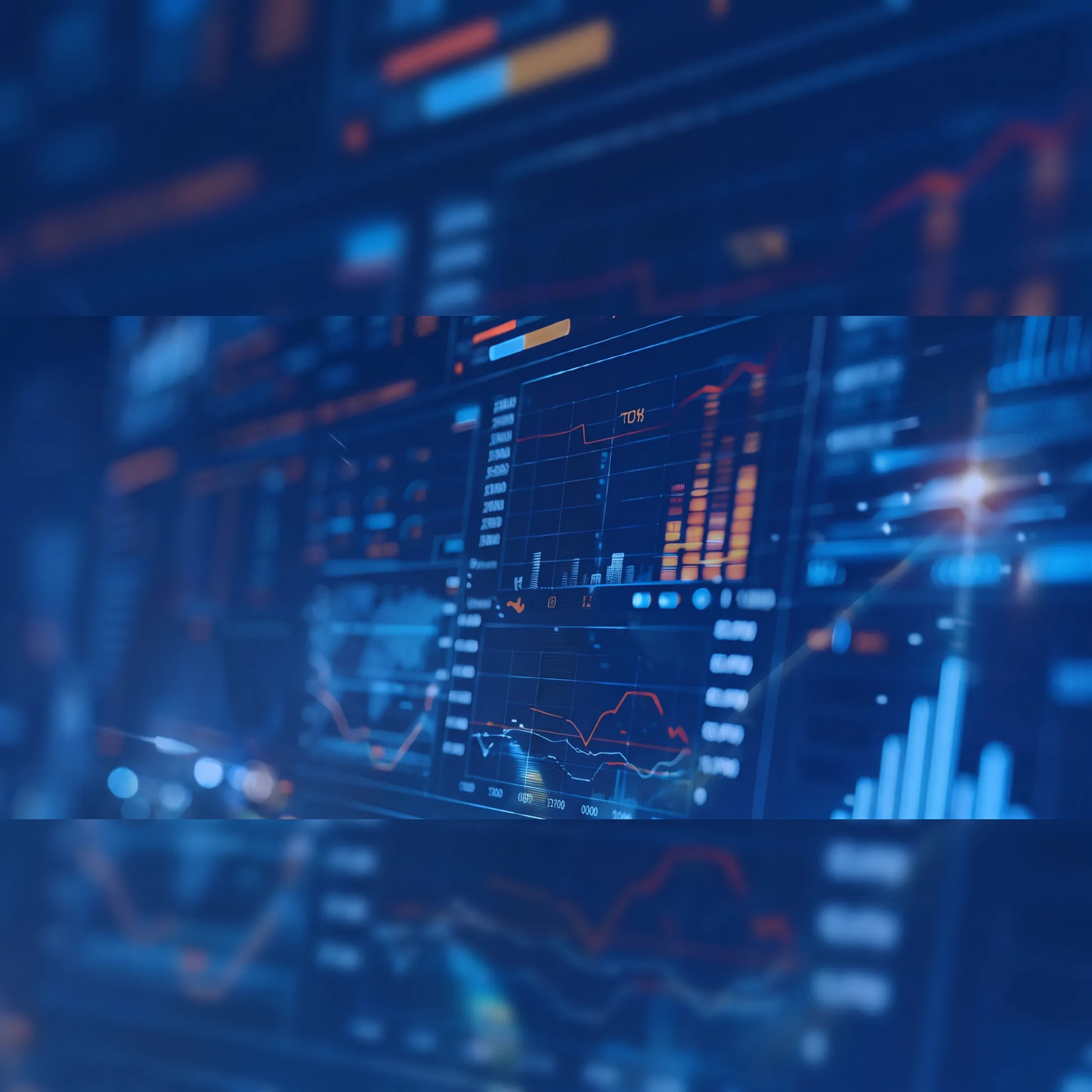 Analyst reviewing bankruptcy alerts and restructuring case information