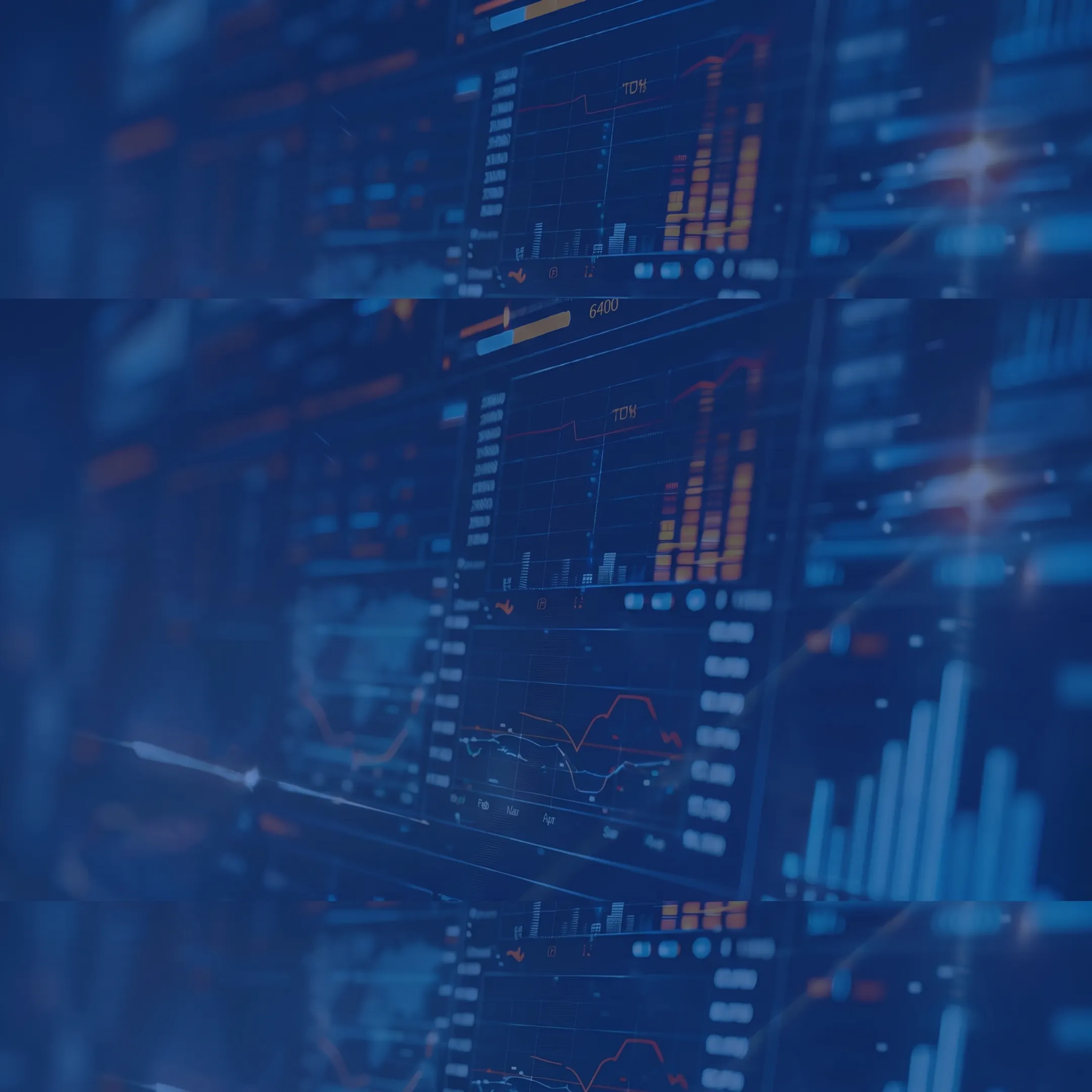 Professional reviewing bankruptcy filing alerts and court updates on a research platform