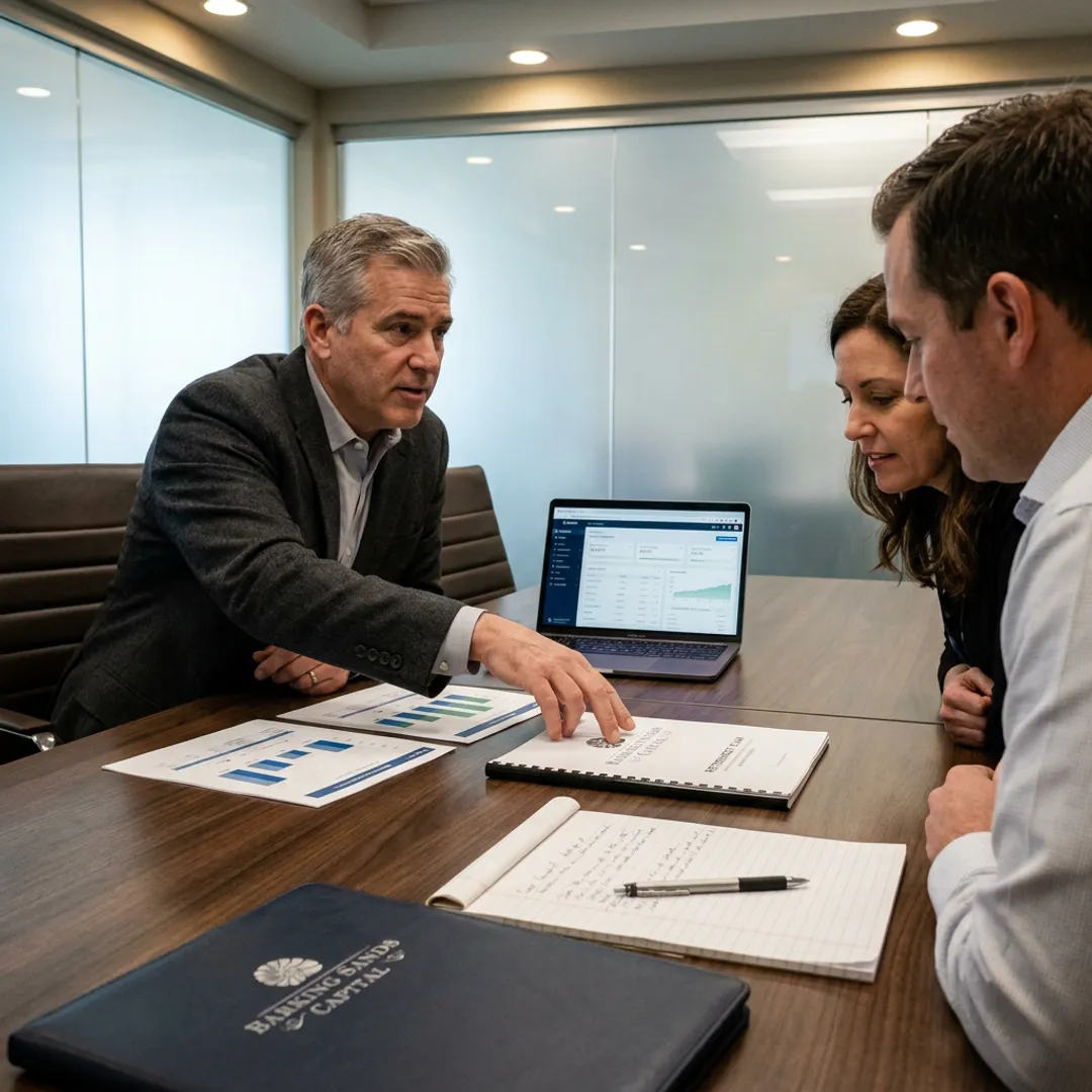 Advisor reviewing supplemental retirement plan documents