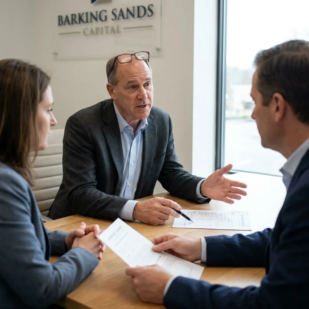 Advisor explaining wealth planning strategy