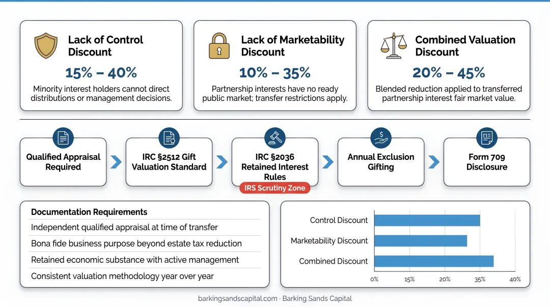 Family limited partnership valuation discount structure and IRS compliance requirements