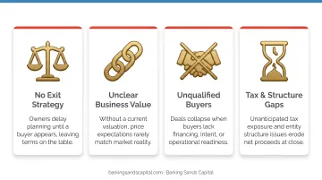 Four key reasons small business sales fail to close on owner's terms