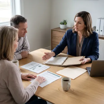 Financial advisor discussing retirement and asset protection planning