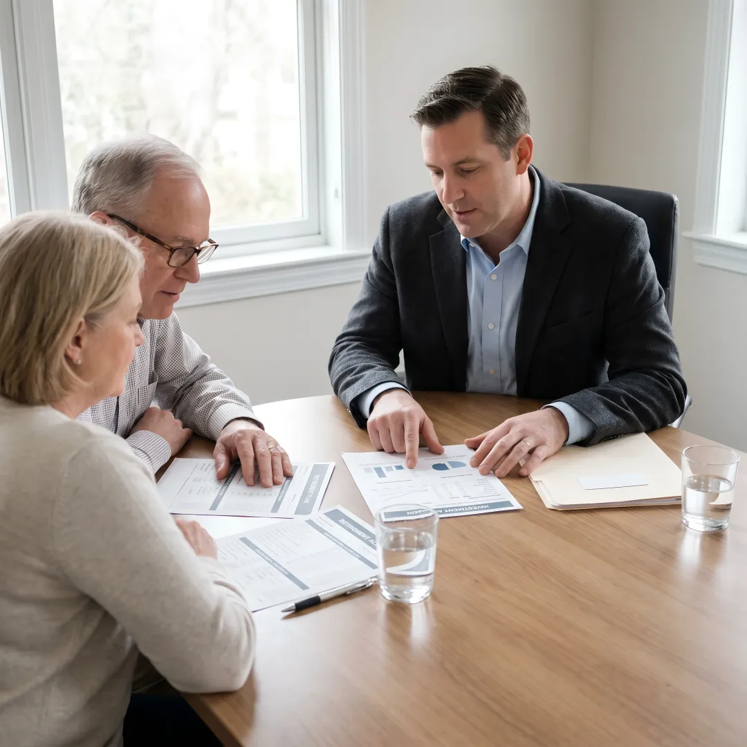 Medicare advisor discussing retirement healthcare planning