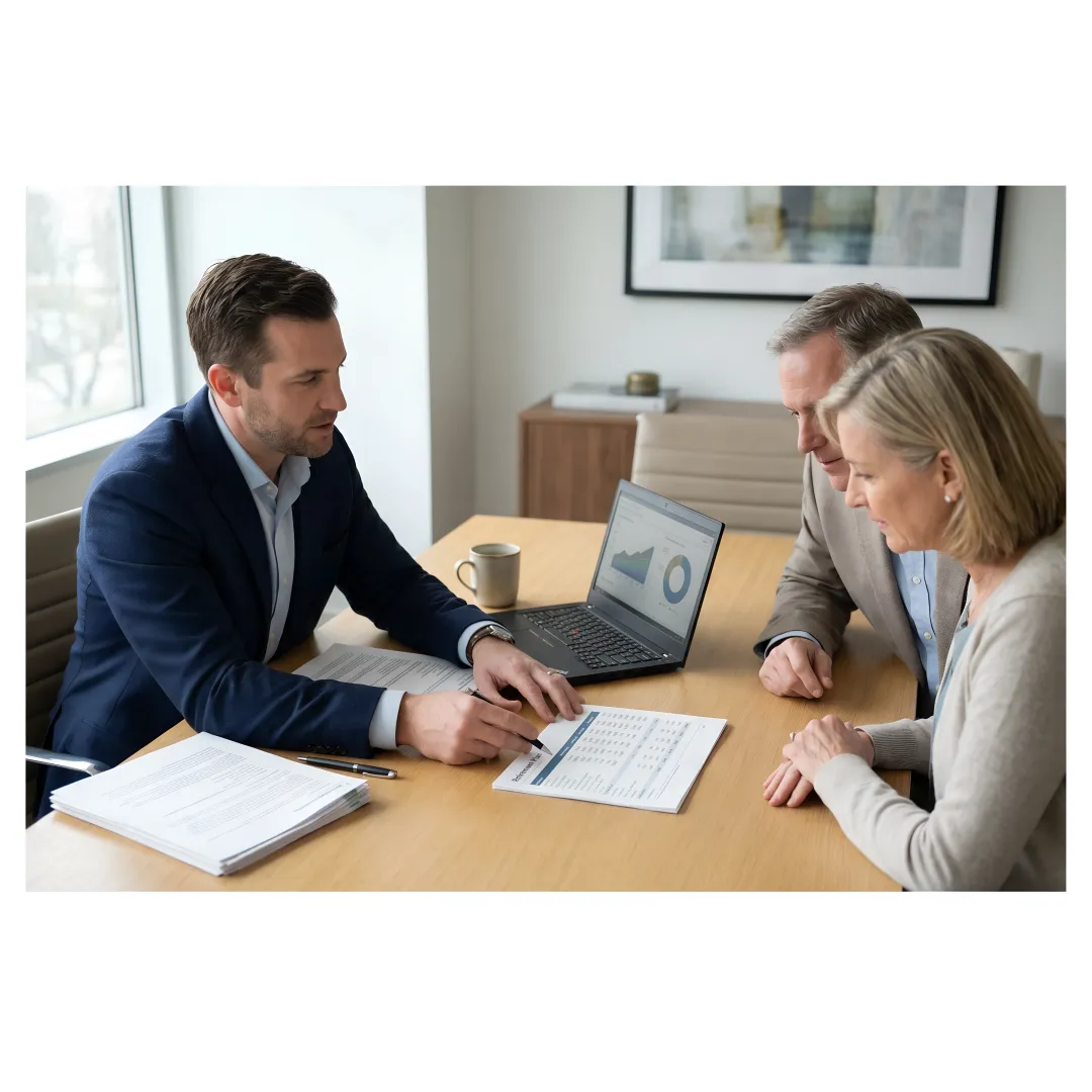 Retirement financial planning meeting in Kalamazoo