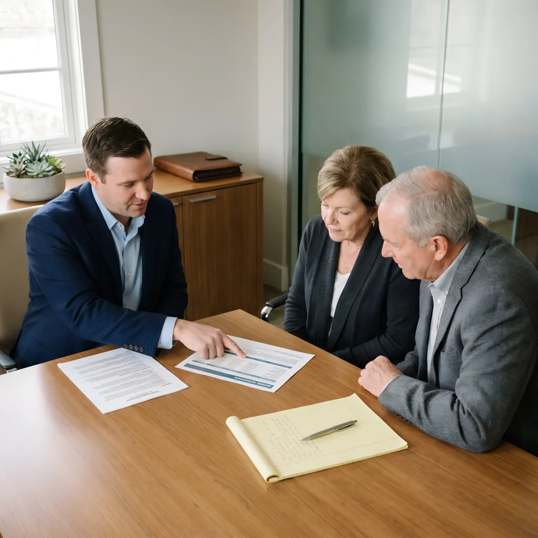 Retirement income planning meeting in Michigan