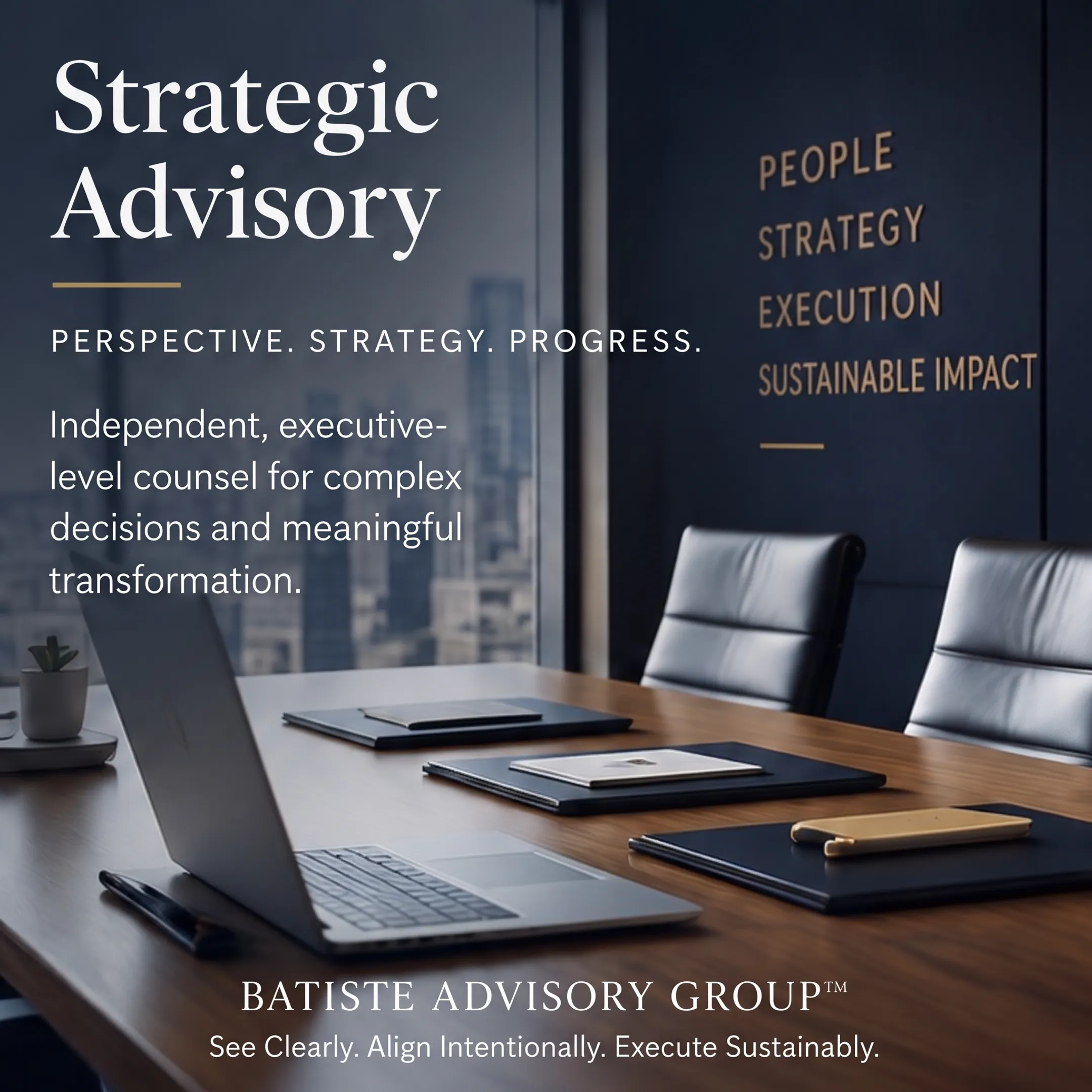 Leadership advisor facilitating a development discussion with healthcare executives