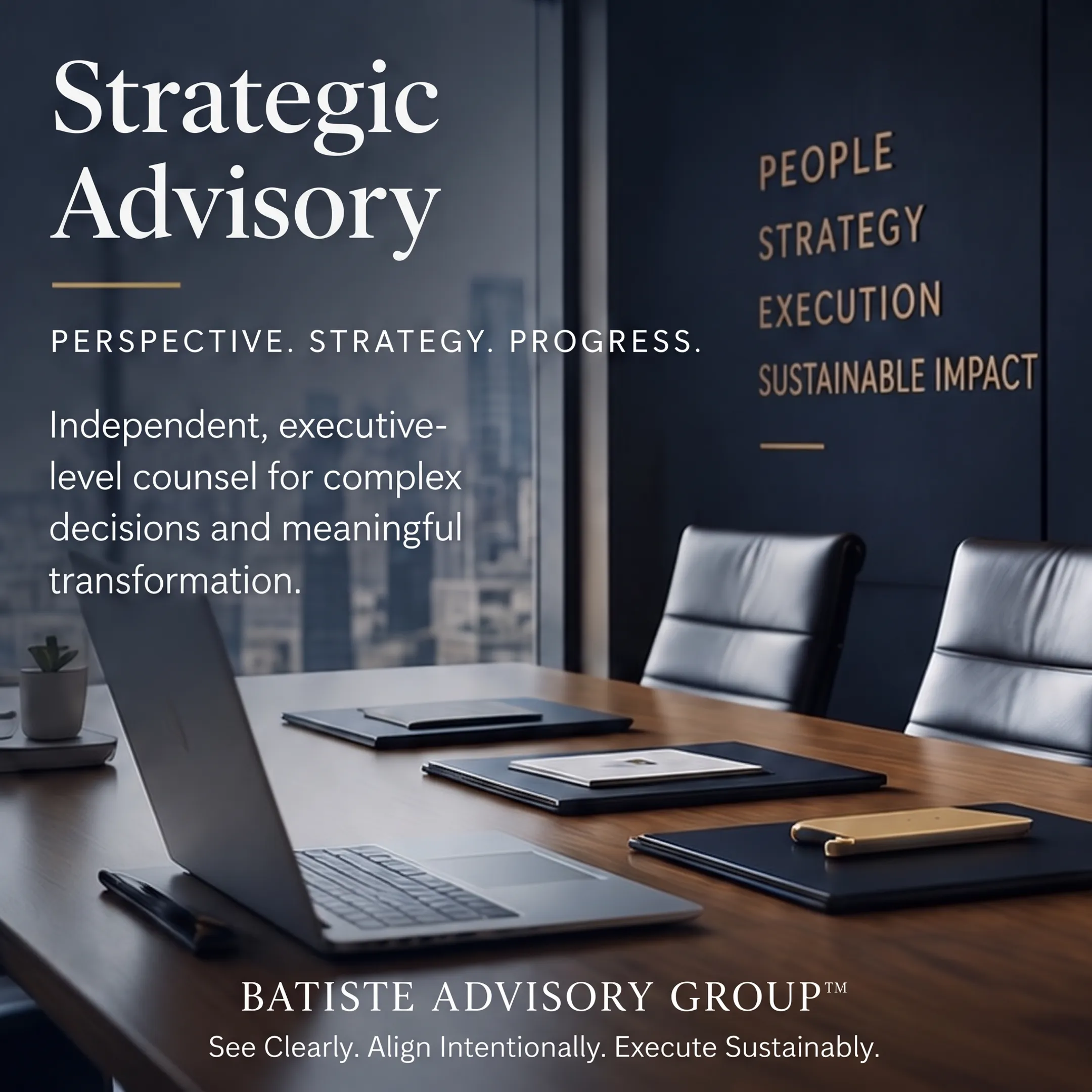 Executive coaching conversation between healthcare leaders in a professional setting