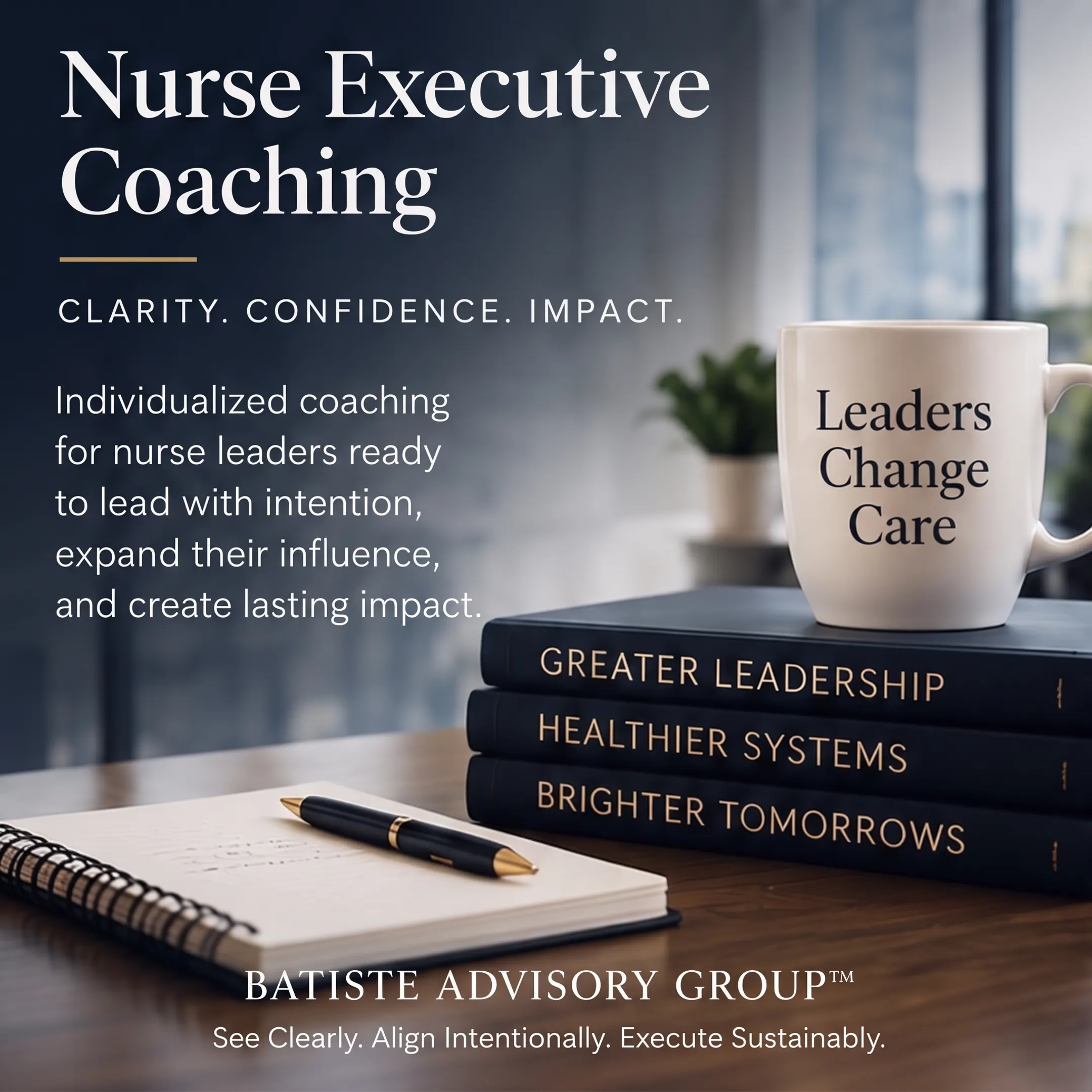 Healthcare leader participating in an organizational coaching discussion