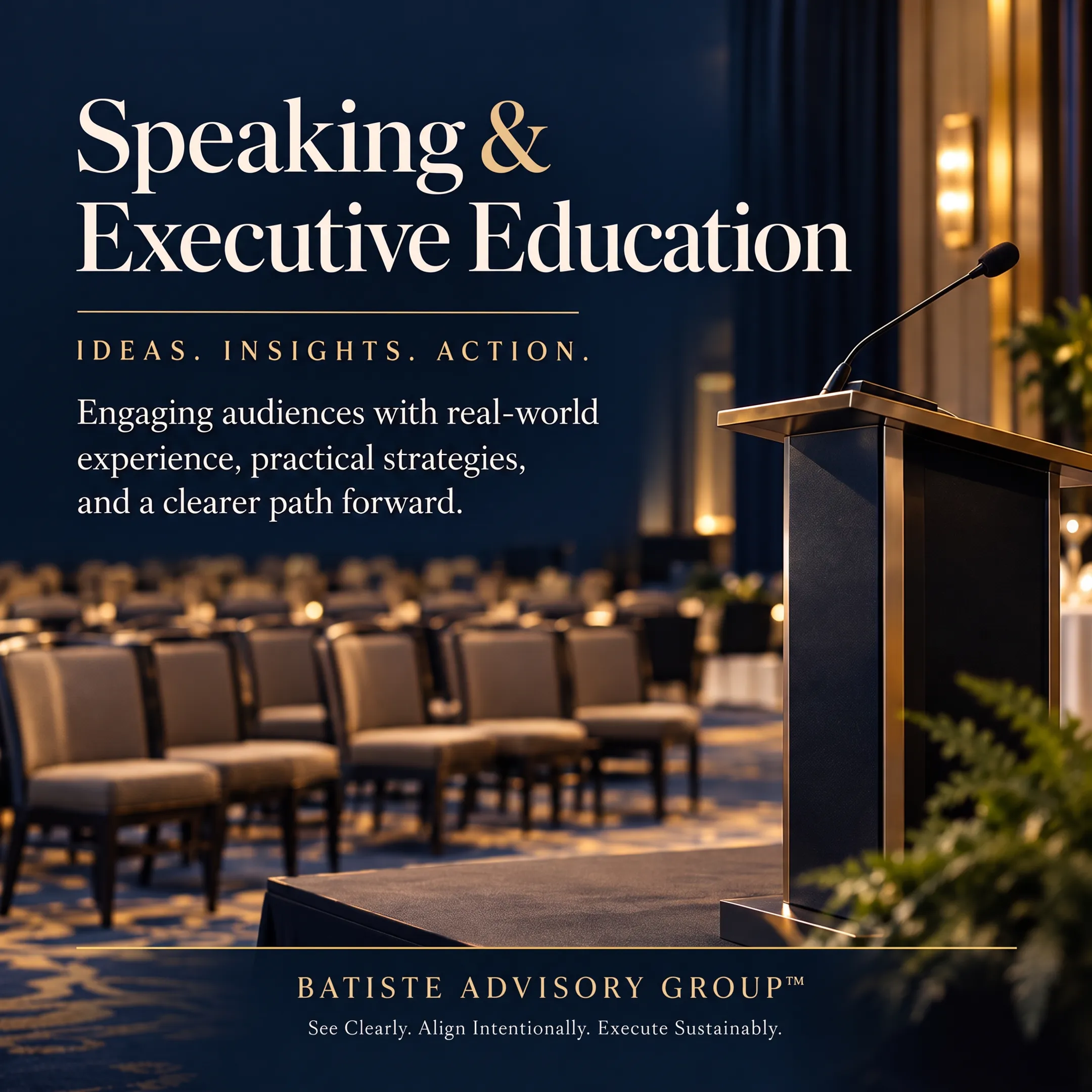 Healthcare keynote speaker addressing an executive leadership audience