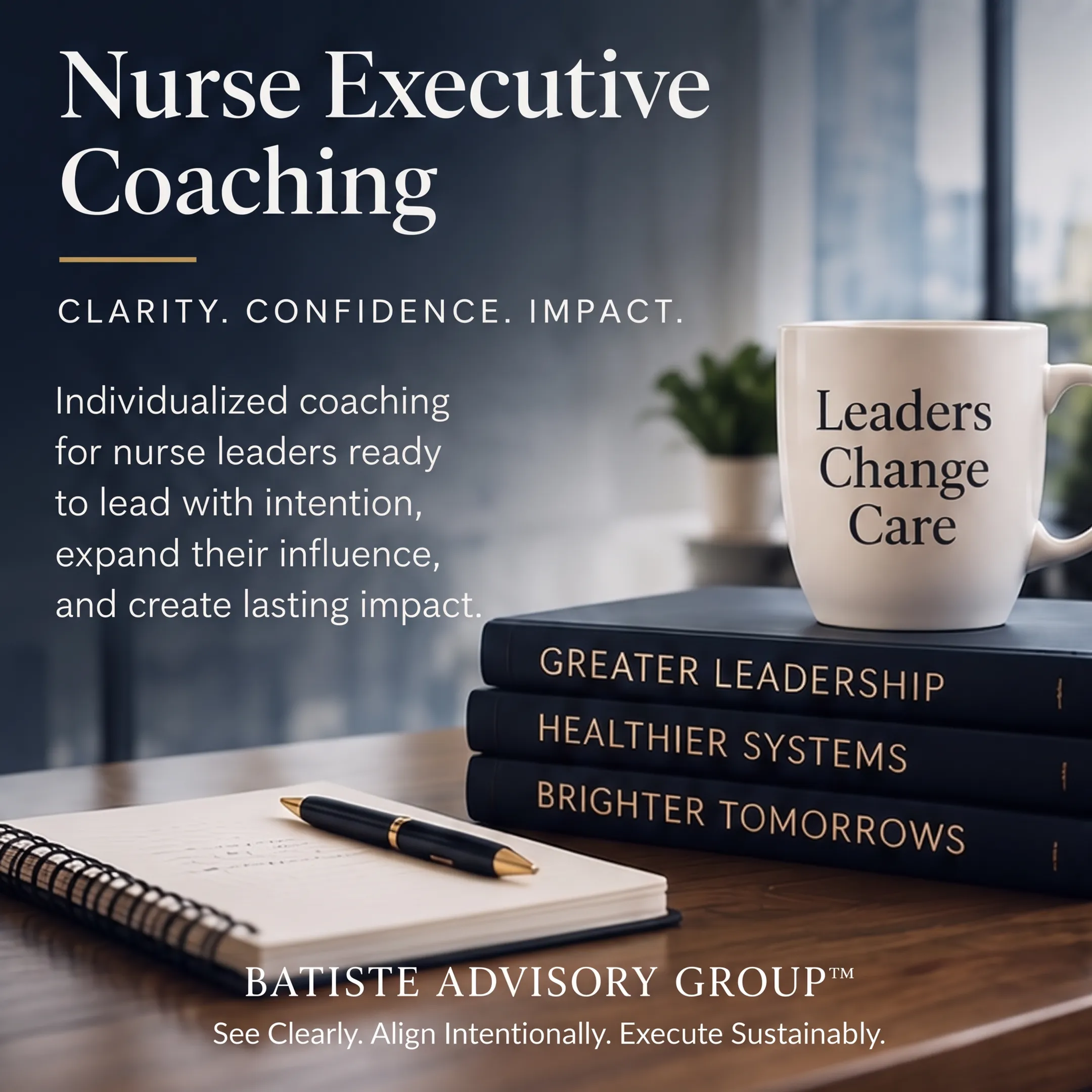 Healthcare leader receiving individualized executive coaching