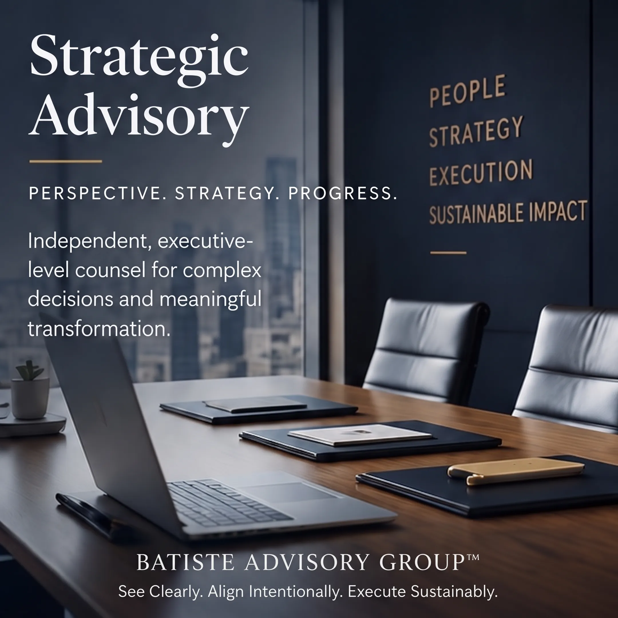 Healthcare executives collaborating during a business transformation strategy session