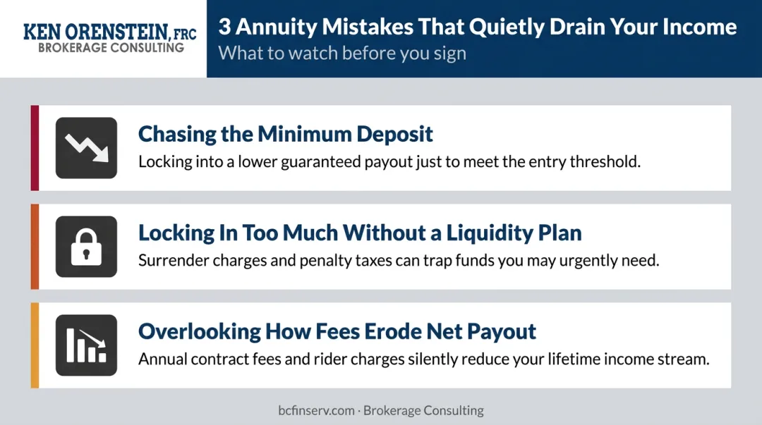 Three common annuity investment mistakes to avoid before signing a contract