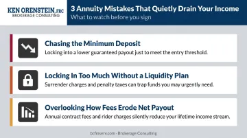 Three common annuity investment mistakes to avoid before signing a contract
