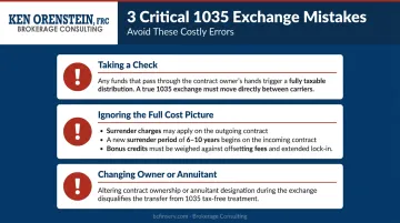 Three costly 1035 exchange mistakes that trigger taxable distribution events