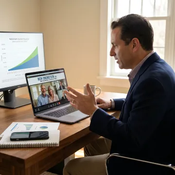 Retirement advisor explaining deferred income annuities