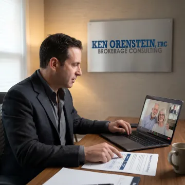 Advisor explaining life insurance and annuity options