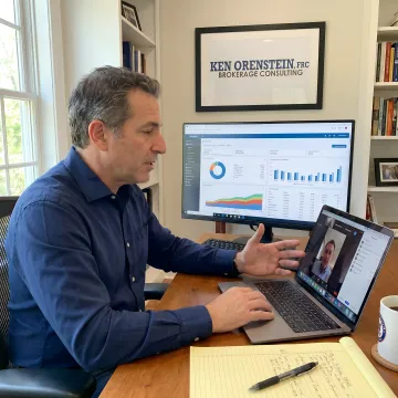 Advisor reviewing variable annuity options with a client