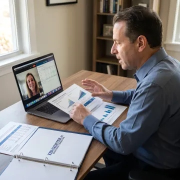 Advisor reviewing fixed index annuity bonus options