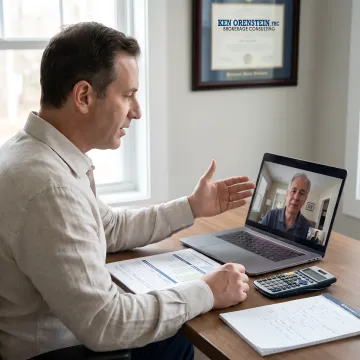 Retirement income planning process with financial documents